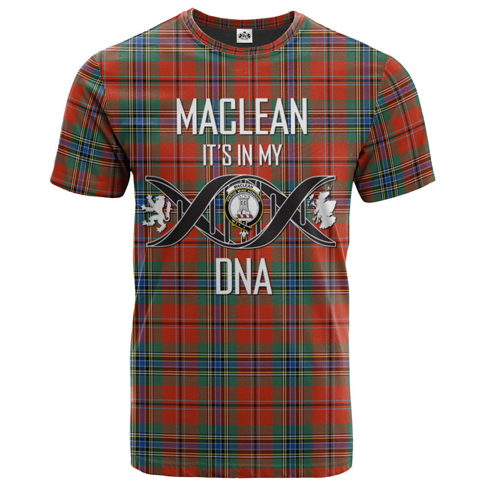 Printivon MacLean of Duart Ancient Clan DNA In Me Tartan Crest T Shirt