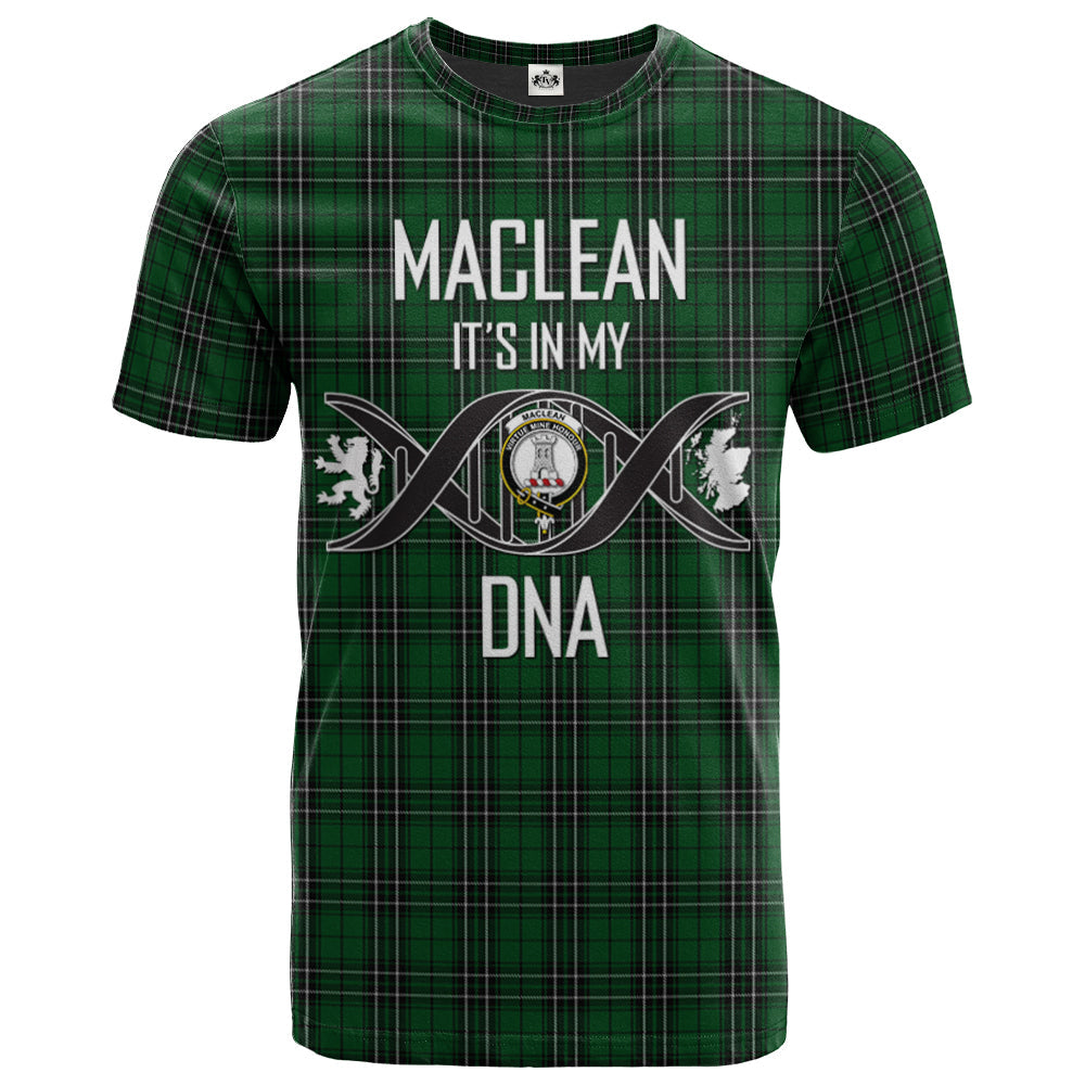 Printivon MacLean of Duart Hunting Clan DNA In Me Tartan Crest T Shirt