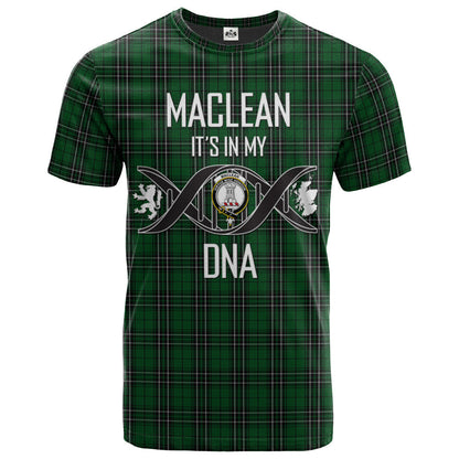 Printivon MacLean of Duart Hunting Clan DNA In Me Tartan Crest T Shirt