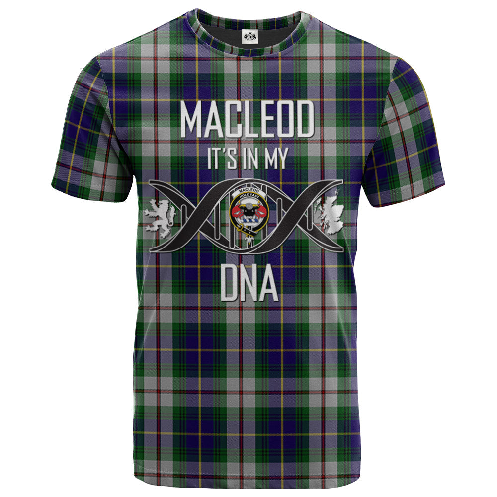 Printivon MacLeod Californian Clan DNA In Me Tartan Crest T Shirt