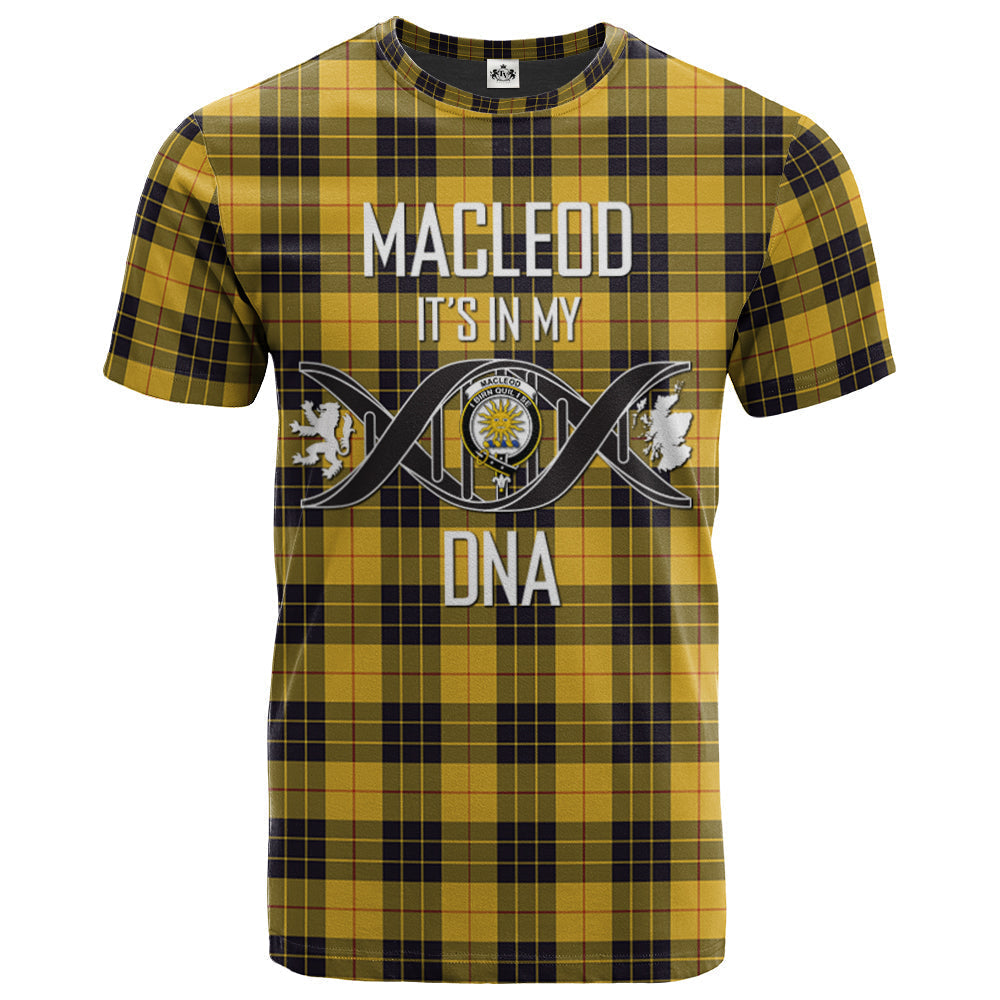 Printivon MacLeod of Lewis Ancient Clan DNA In Me Tartan Crest T Shirt
