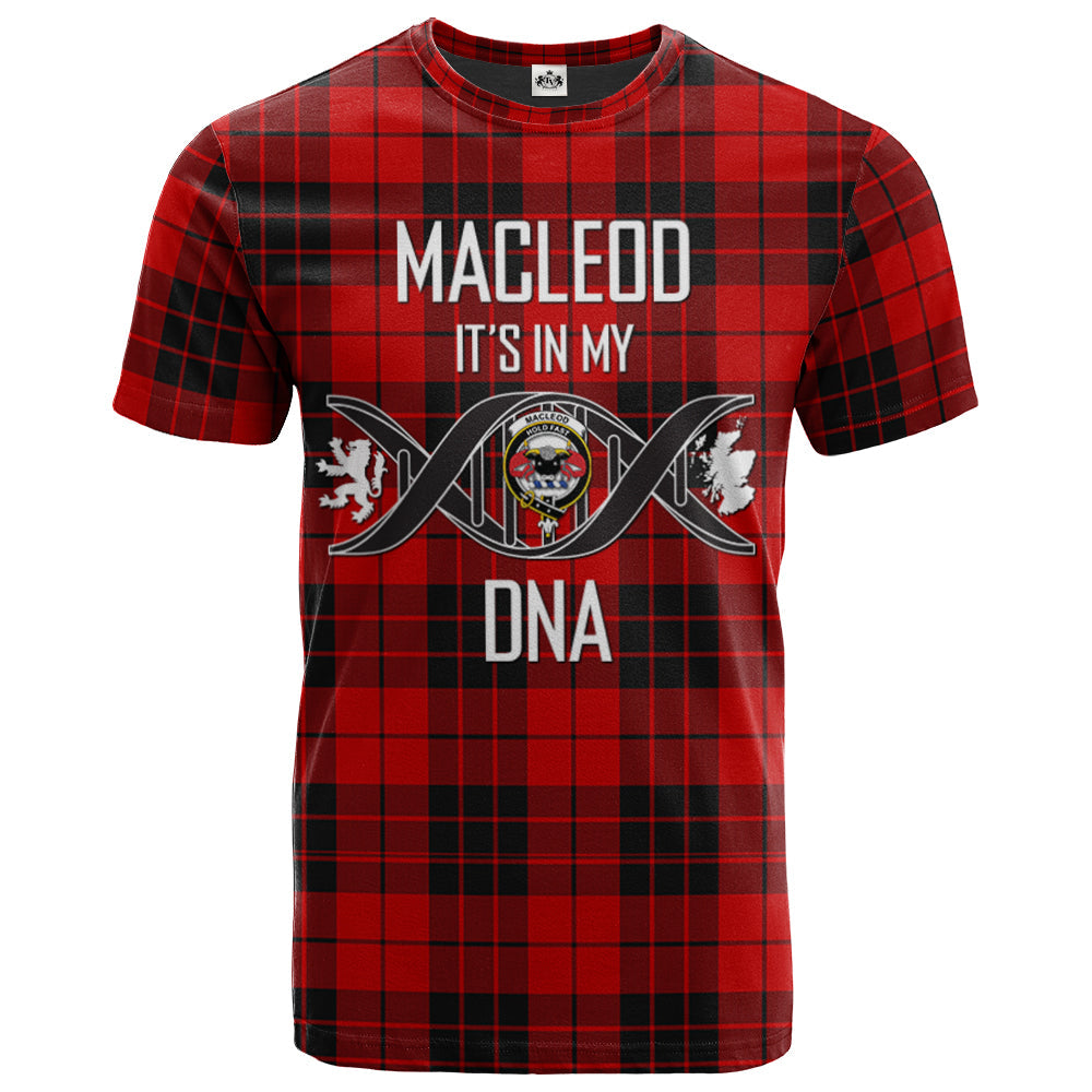 Printivon MacLeod of Raasay Clan DNA In Me Tartan Crest T Shirt