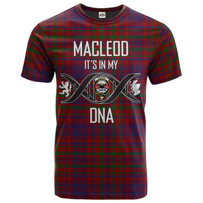 Printivon MacLeod of Tullibardine Clan DNA In Me Tartan Crest T Shirt