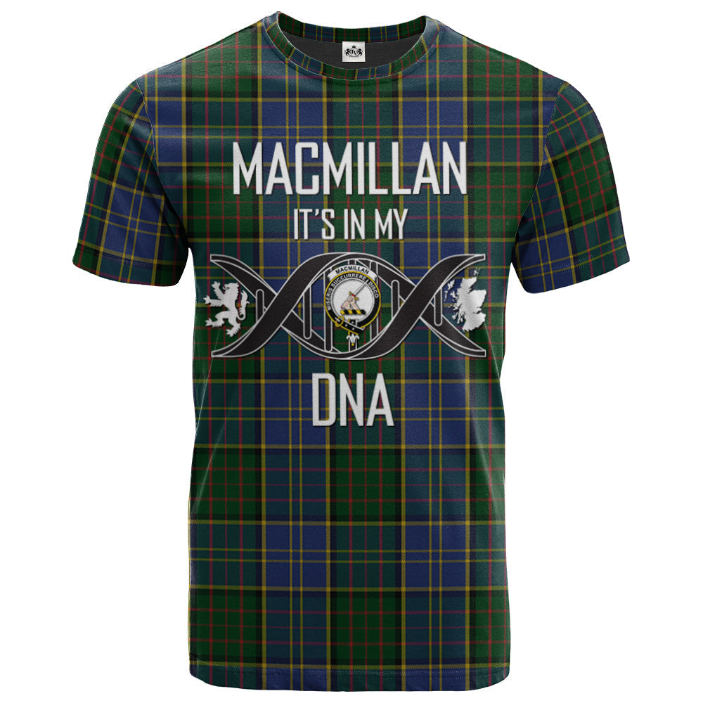 Printivon MacMillan Hunting Clan DNA In Me Tartan Crest T Shirt