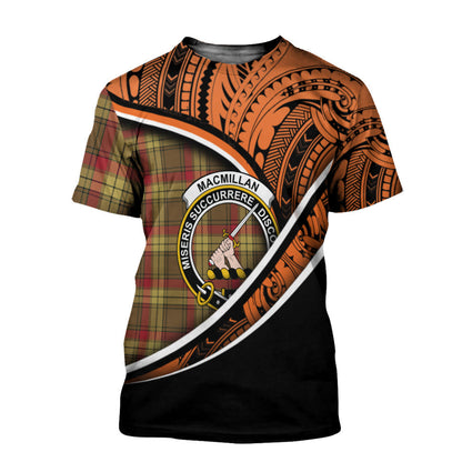 Printivon MacMillan Old Weathered T Shirt Pattern Polynesian 