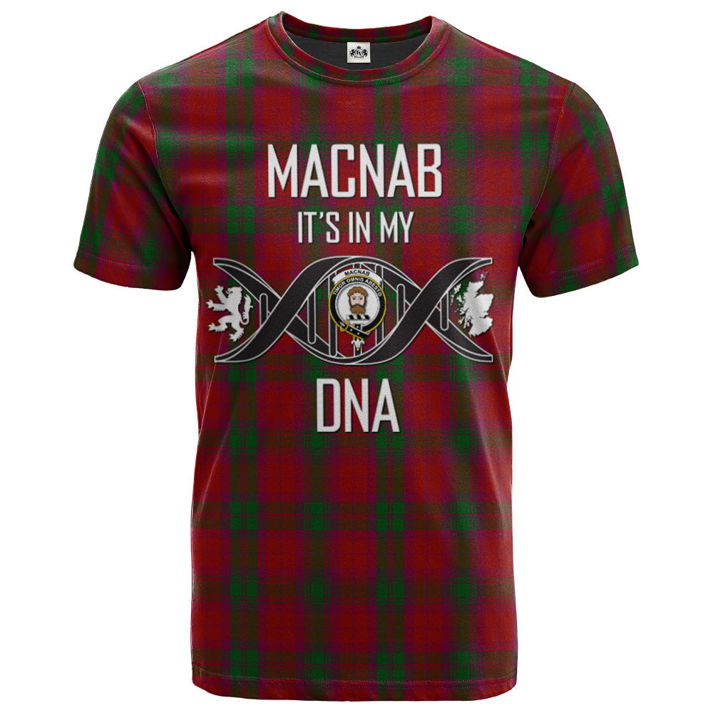 Printivon MacNab 01 Clan DNA In Me Tartan Crest T Shirt