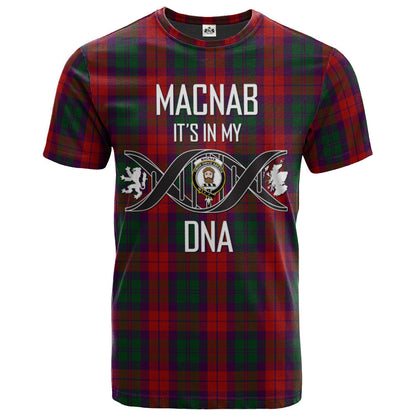 Printivon MacNab 02 Clan DNA In Me Tartan Crest T Shirt