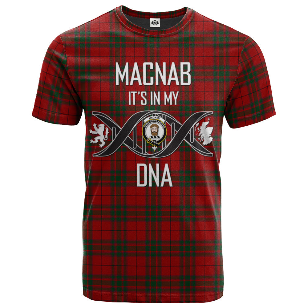 Printivon MacNab Clan DNA In Me Tartan Crest T Shirt