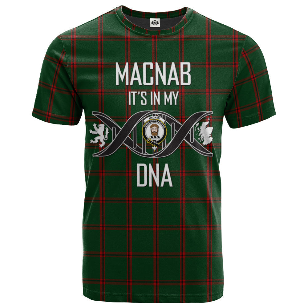Printivon MacNab Ancient 02 Clan DNA In Me Tartan Crest T Shirt