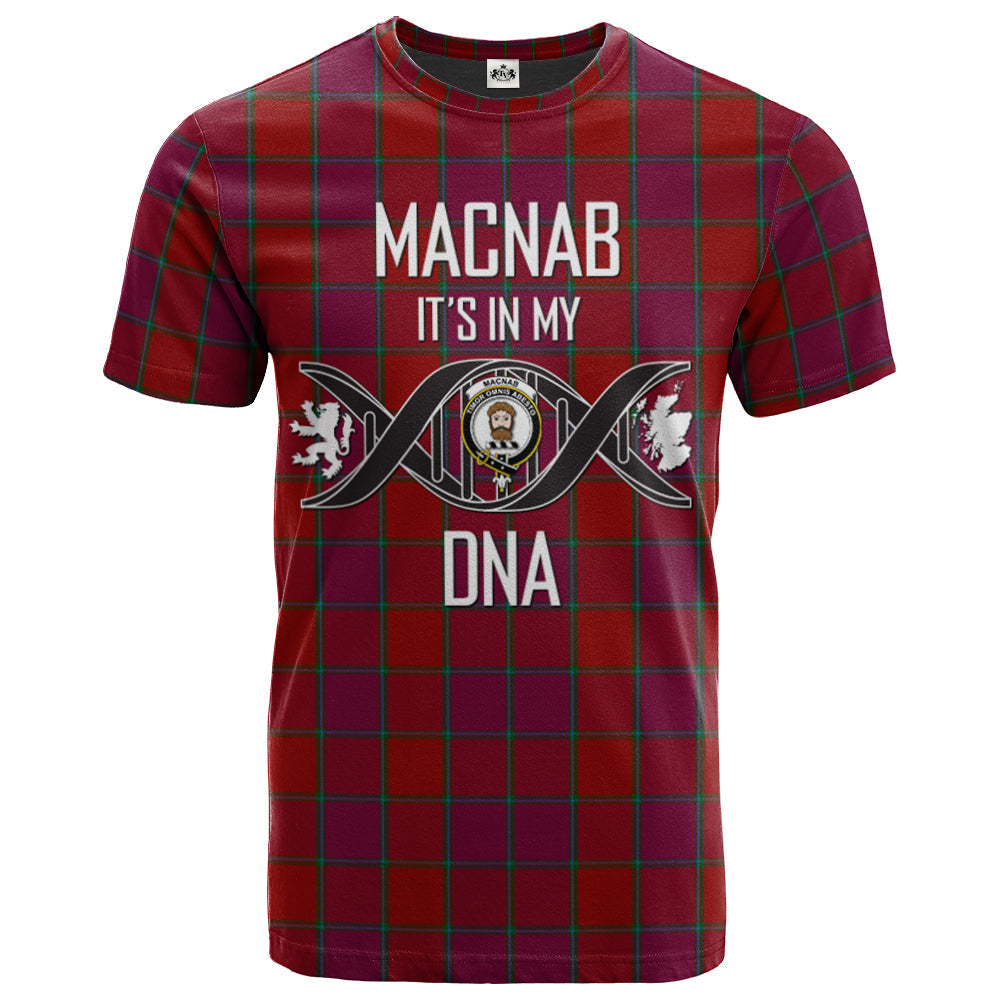 Printivon MacNab Old Clan DNA In Me Tartan Crest T Shirt