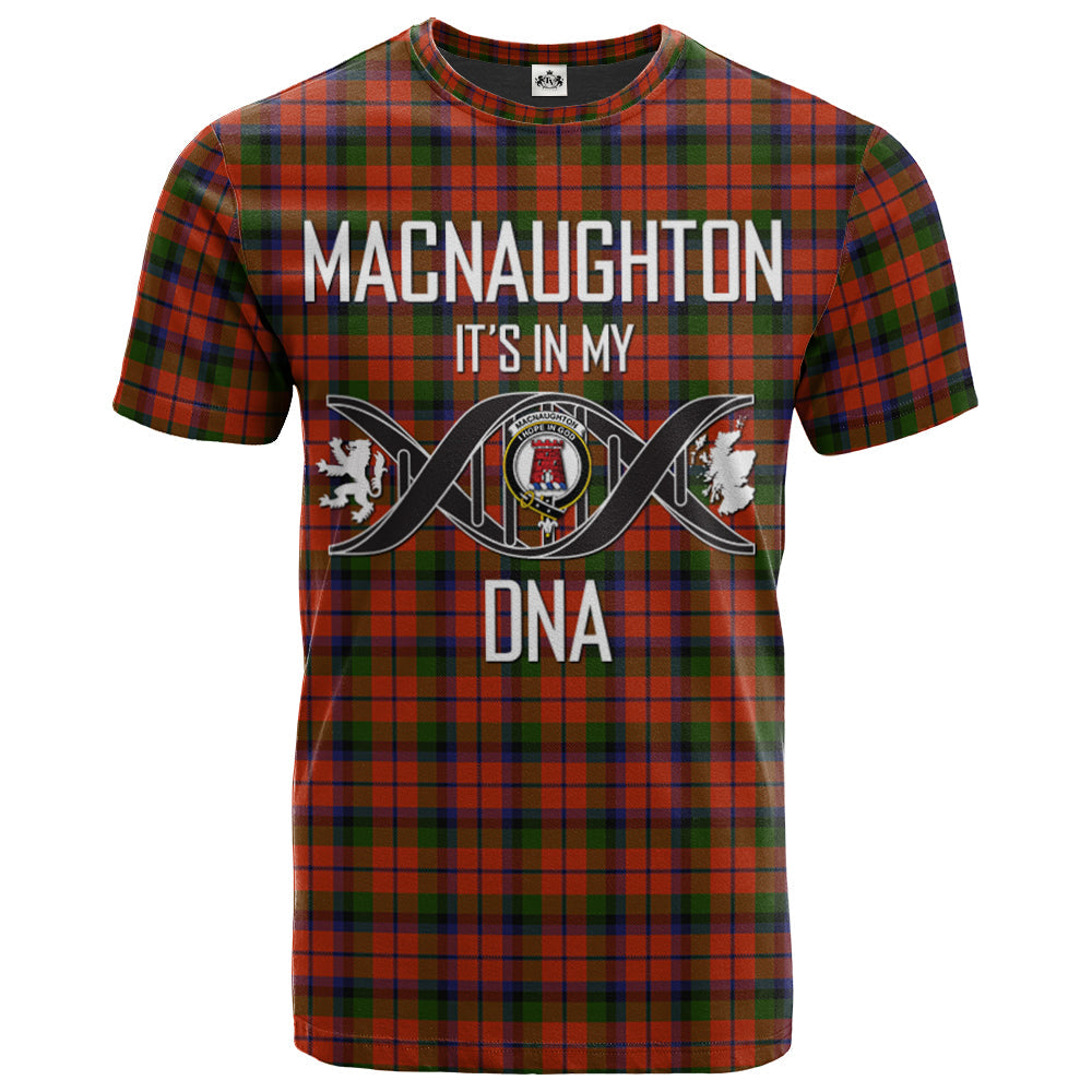 Printivon MacNaughton 02 Clan DNA In Me Tartan Crest T Shirt