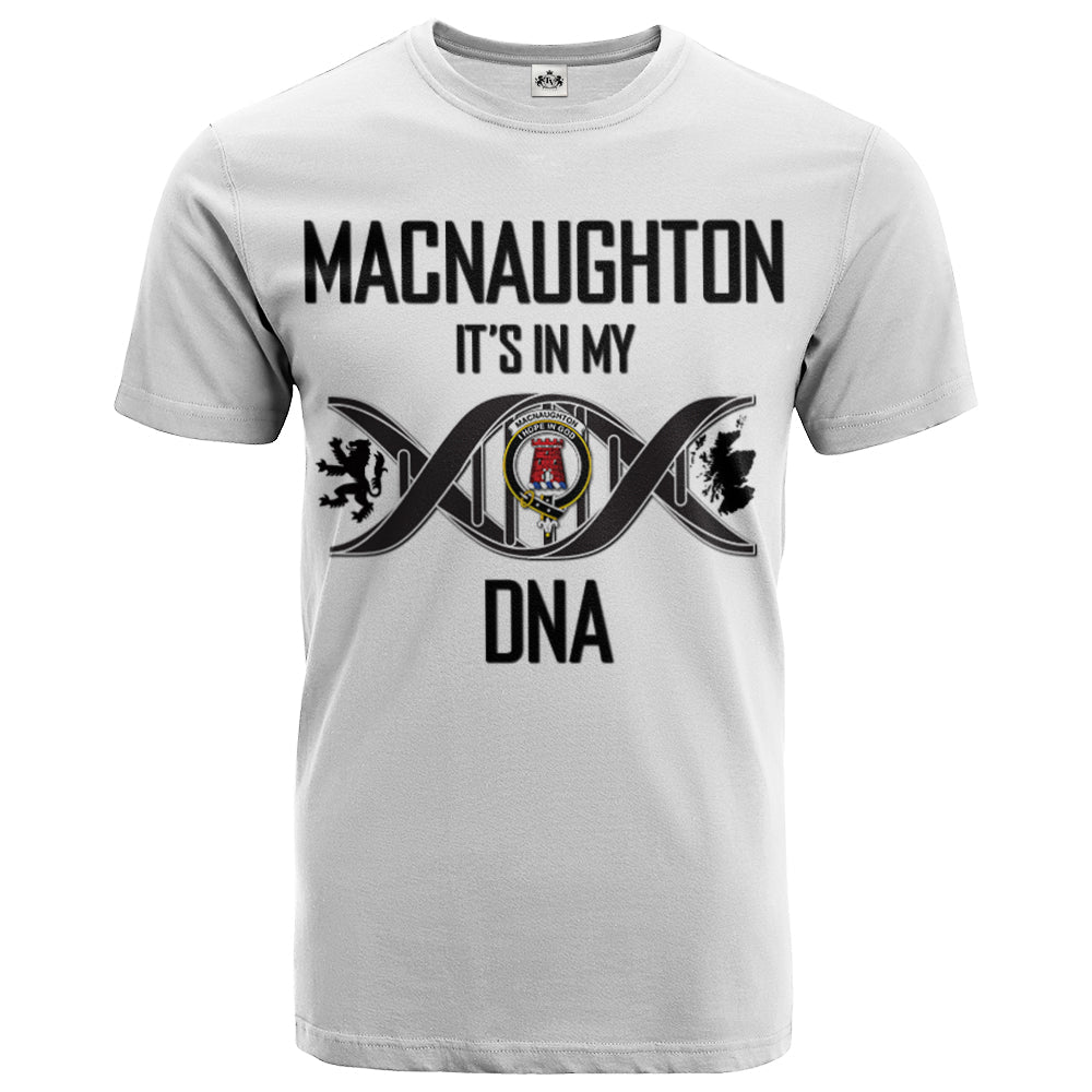 Printivon MacNaughton Clan DNA In Me Crest T Shirt