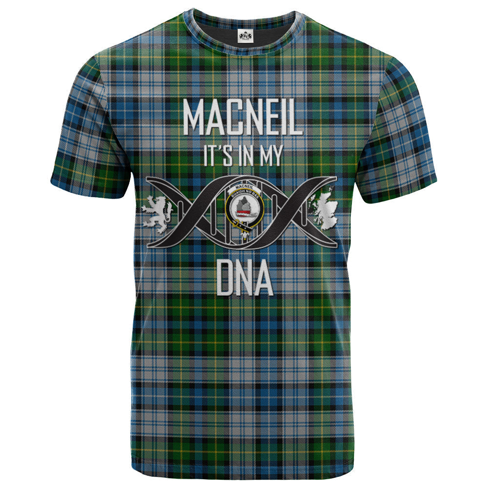 Printivon MacNeil Dress Clan DNA In Me Tartan Crest T Shirt