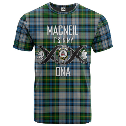 Printivon MacNeil Dress Clan DNA In Me Tartan Crest T Shirt
