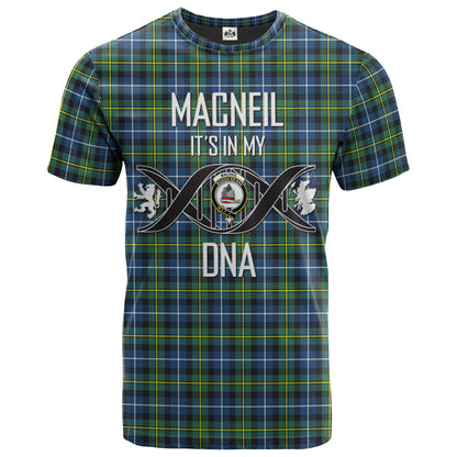 Printivon MacNeil of Barra Ancient Clan DNA In Me Tartan Crest T Shirt