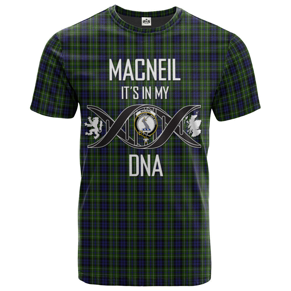 Printivon MacNeil of Colonsay Clan DNA In Me Tartan Crest T Shirt