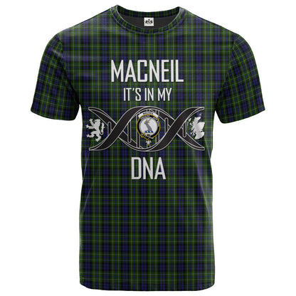 Printivon MacNeil of Colonsay Clan DNA In Me Tartan Crest T Shirt