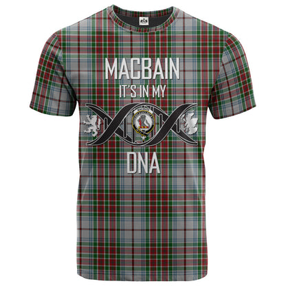 Printivon Macbain Dress Clan DNA In Me Tartan Crest T Shirt
