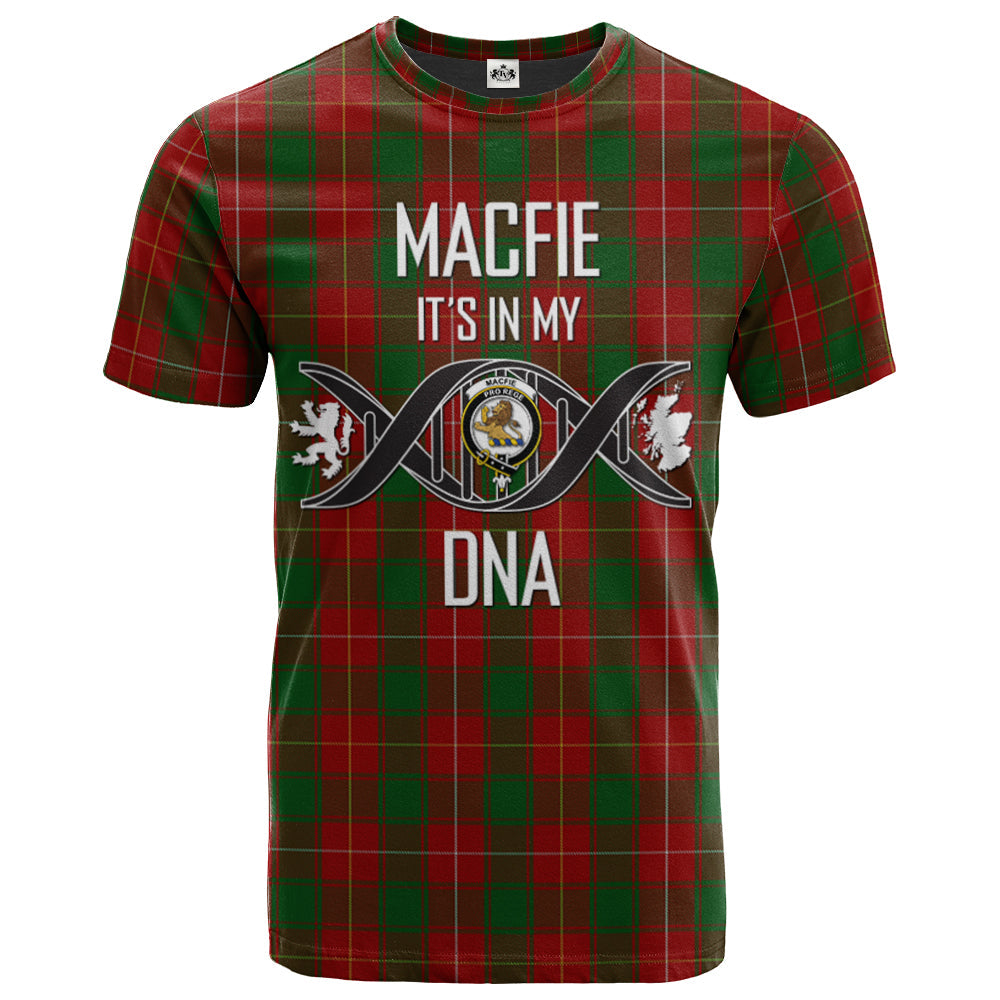 Printivon Macfie MacPhie Clan DNA In Me Tartan Crest T Shirt