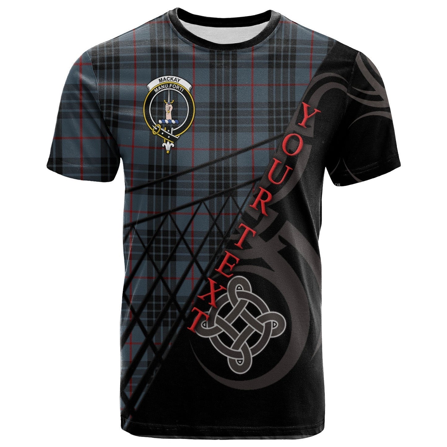 Printivon Mackay Blue 01 T Shirt Pattern Celtic 