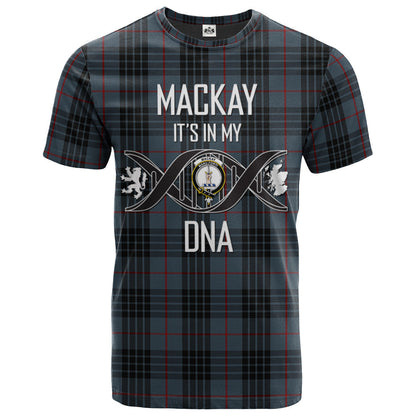 Printivon Mackay Blue 01 Clan DNA In Me Tartan Crest T Shirt