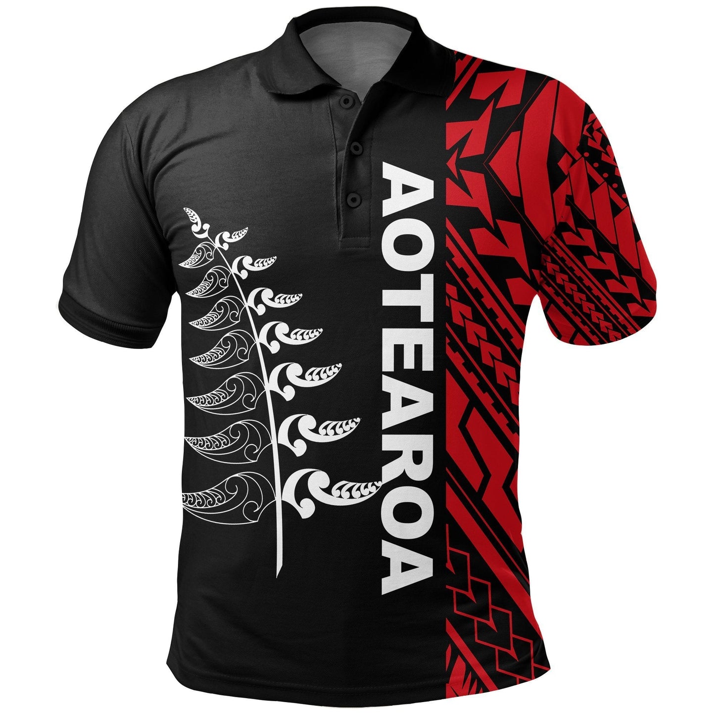 Aotearoa Maori Polo Shirt, New Zealand Fern Golf Shirts
