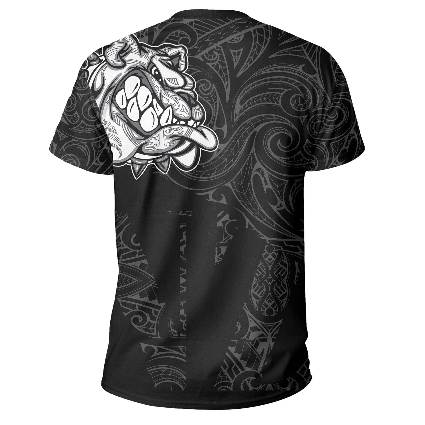 New Zealand Bulldog T Shirt, Maori Bulldog Shirt - Black