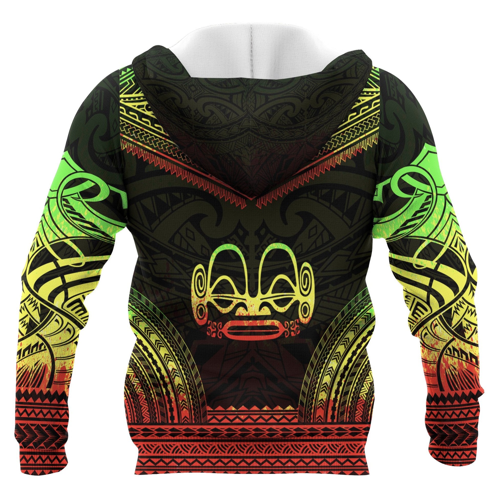 Marquesas Islands Polynesian Chief Hoodie Reggae Version