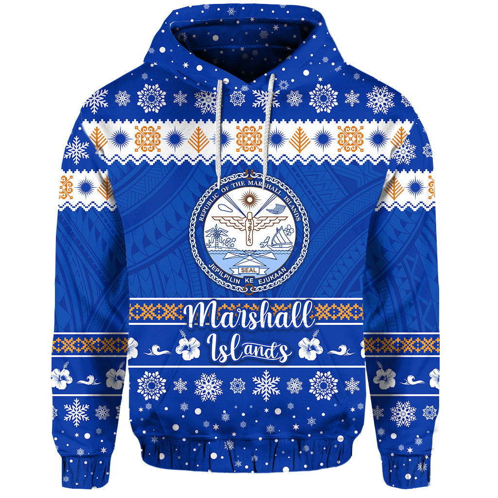 ( Personalised) Marshall Islands Christmas Hoodie Simple Style