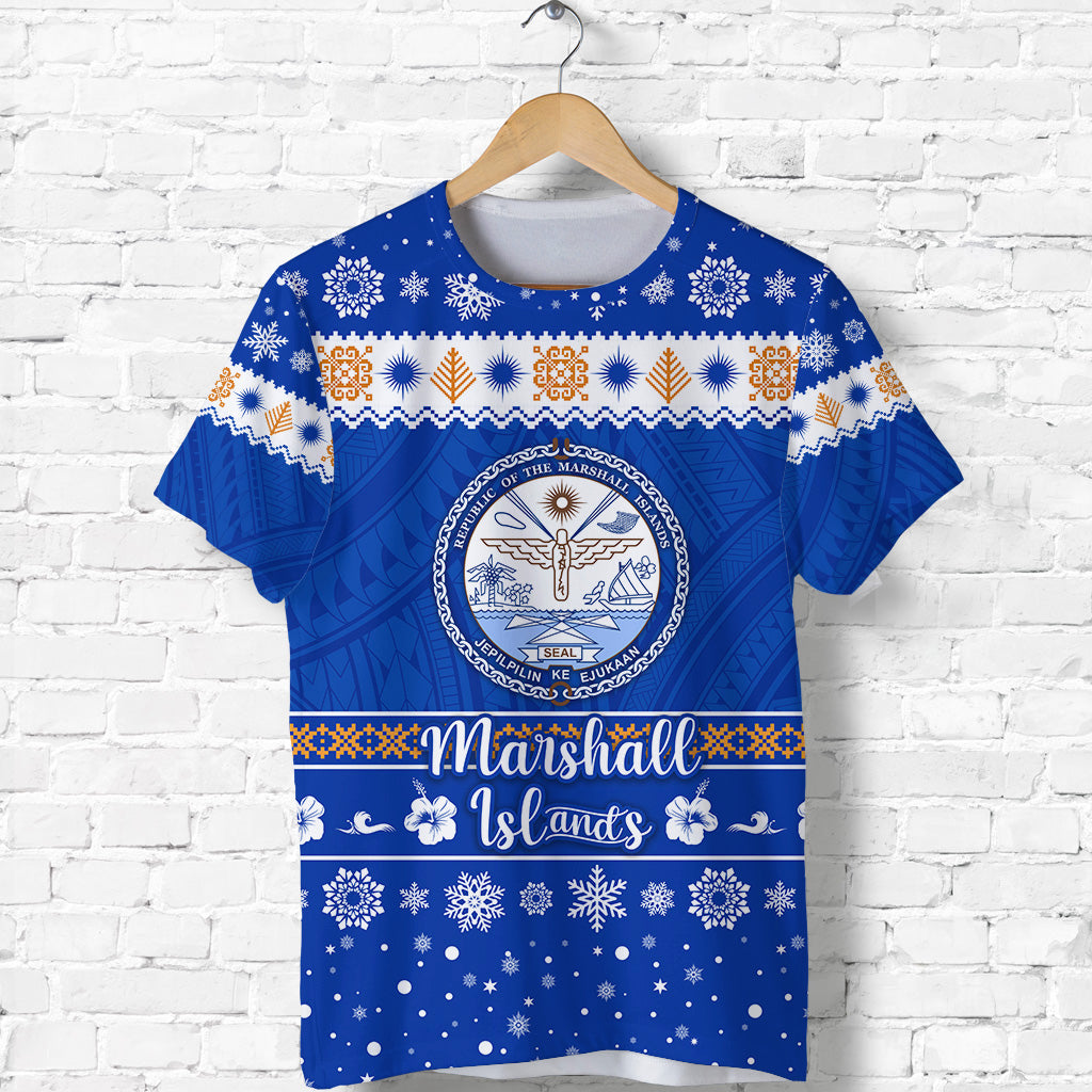 Marshall Islands Christmas T Shirt Simple Style