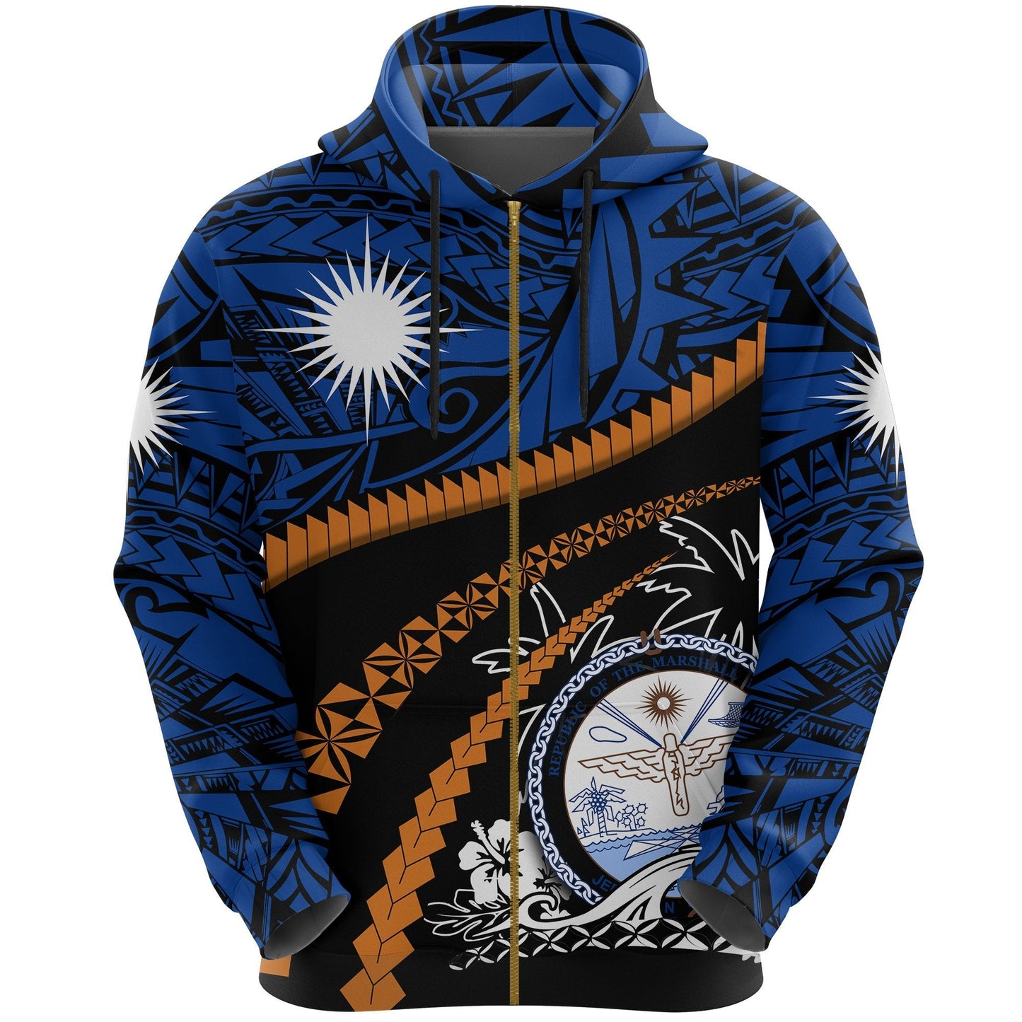 Marshall Islands Zip Hoodie Road To Hometown