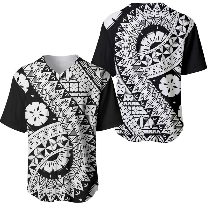 Polynesian Masi Kesa Black Style Baseball Jersey