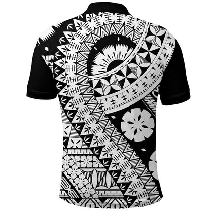Polynesian Masi Kesa Black Style Polo Shirt