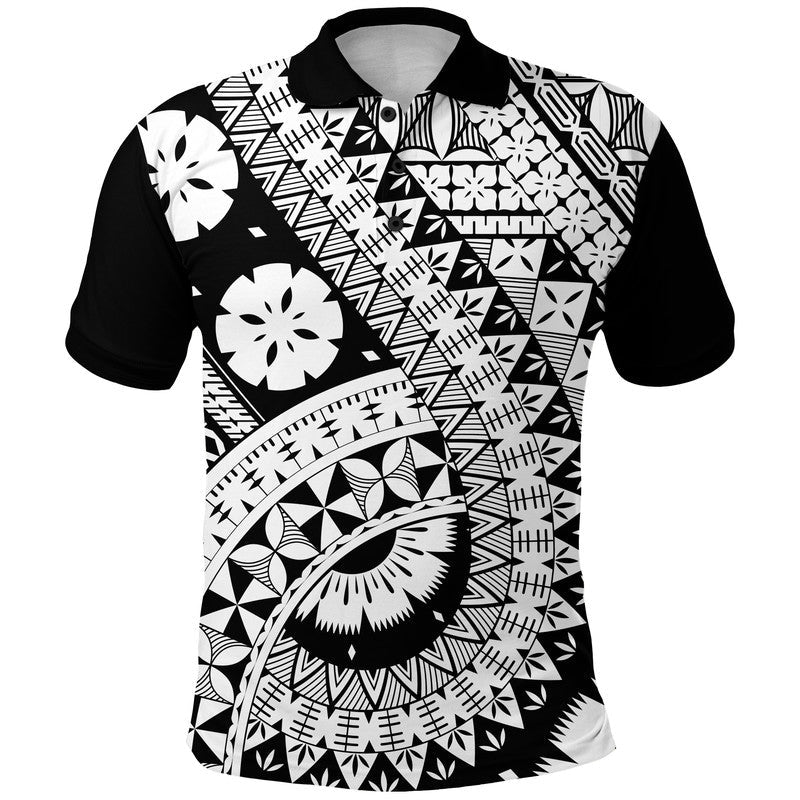 Polynesian Masi Kesa Black Style Polo Shirt