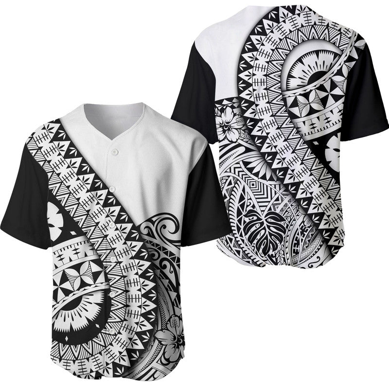 Polynesian Masi Kesa No2 Black Style Baseball Jersey