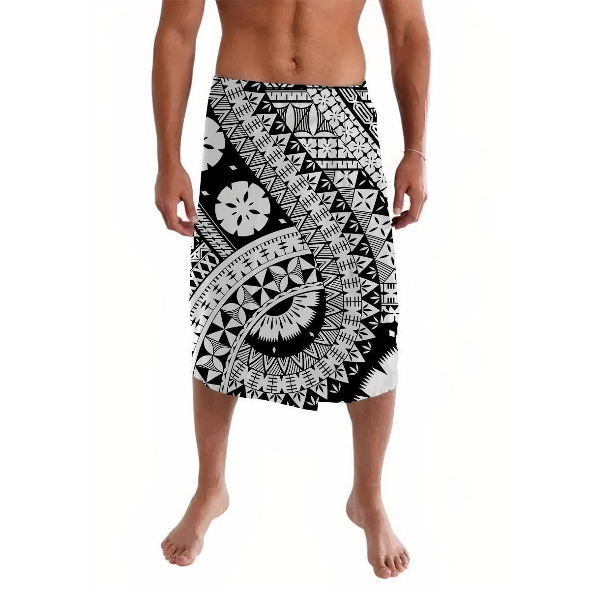 Polynesian Masi Kesa Black Style Lavalava