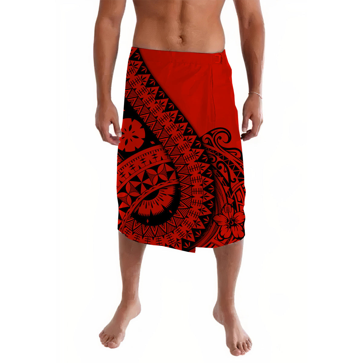 Polynesian Masi Kesa No2 Red Style Lavalava