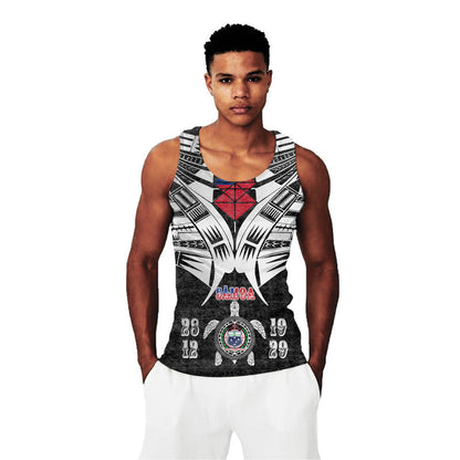 Samoa Black Saturday Men Tank Top 28 Dec 1929 Visual Arts Black