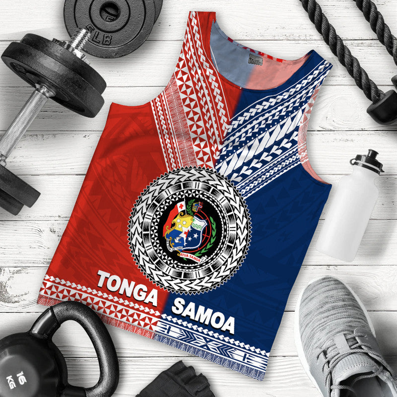 Tonga And Samoa TokoUso Polynesian Men Tank Top
