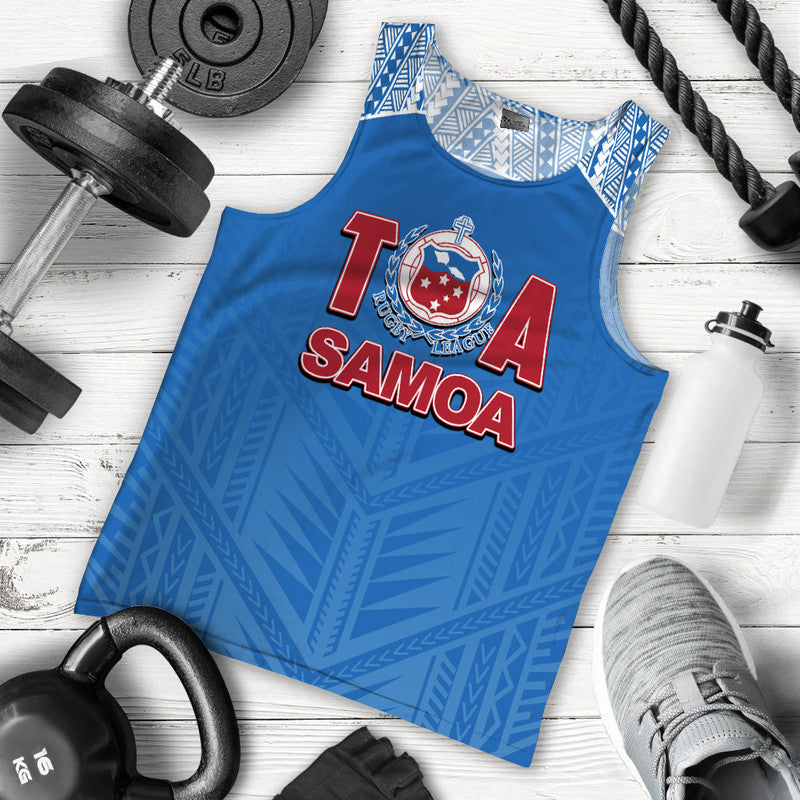 Toa Samoa Rugby Men Tank Top Blue Sky Jersey 2022