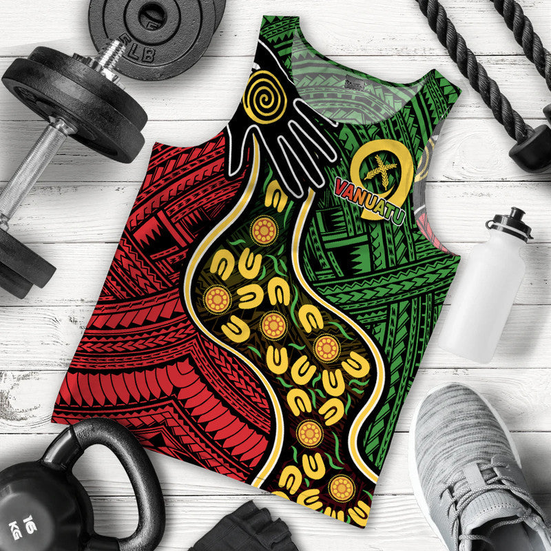 Vanuatu Mix Aboriginal Men Tank Top