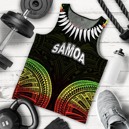 Samoa Ula Nifo Tribal Men Tank Top Reggage Style