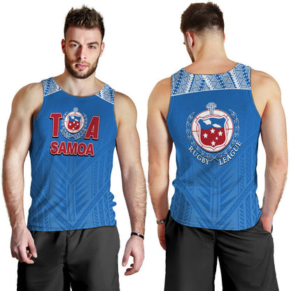 Toa Samoa Rugby Men Tank Top Blue Sky Jersey 2022
