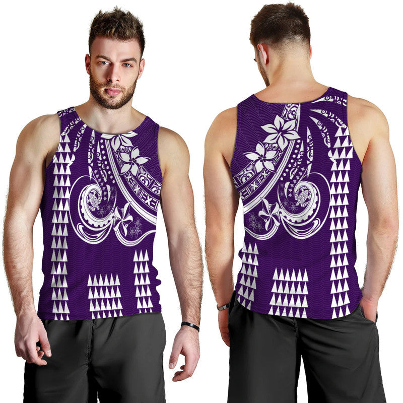 Kakau Hawaiian Polynesian Men Tank Top Purple