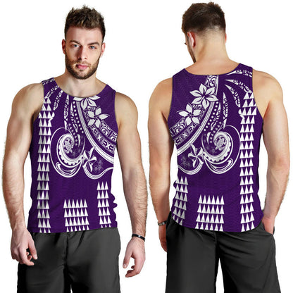Kakau Hawaiian Polynesian Men Tank Top Purple