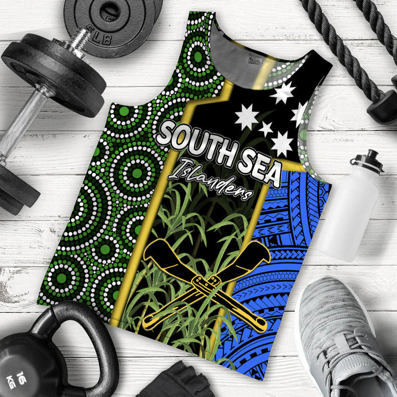 South Sea Islanders Flag Style Men Tank Top Kanaka