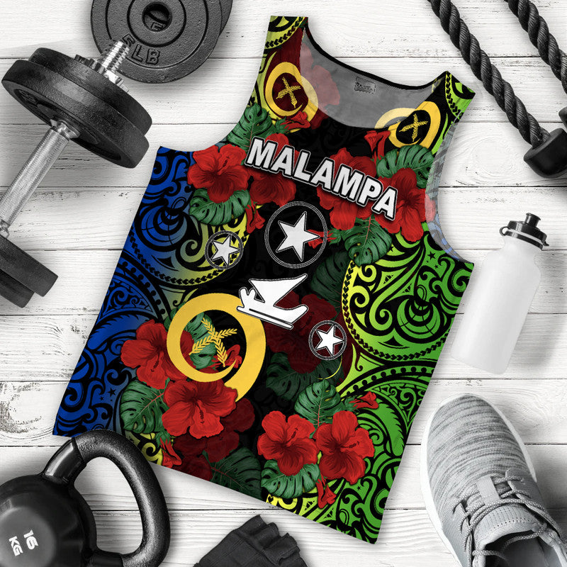 Vanuatu Malampa And Hibiscus Men Tank Top