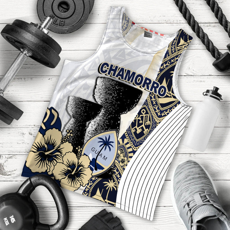 Guam Chamorro Men Tank Top White Style