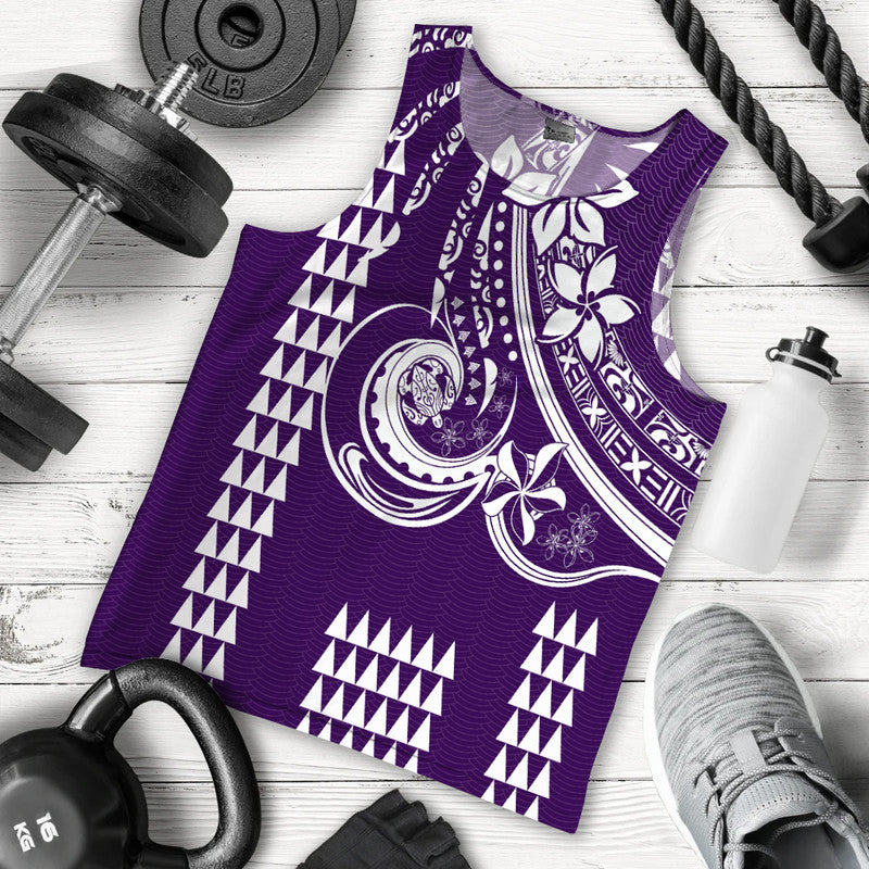 Kakau Hawaiian Polynesian Men Tank Top Purple