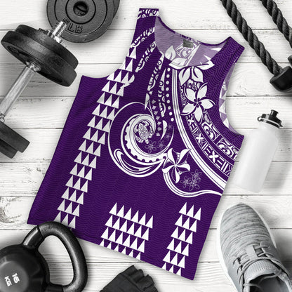 Kakau Hawaiian Polynesian Men Tank Top Purple